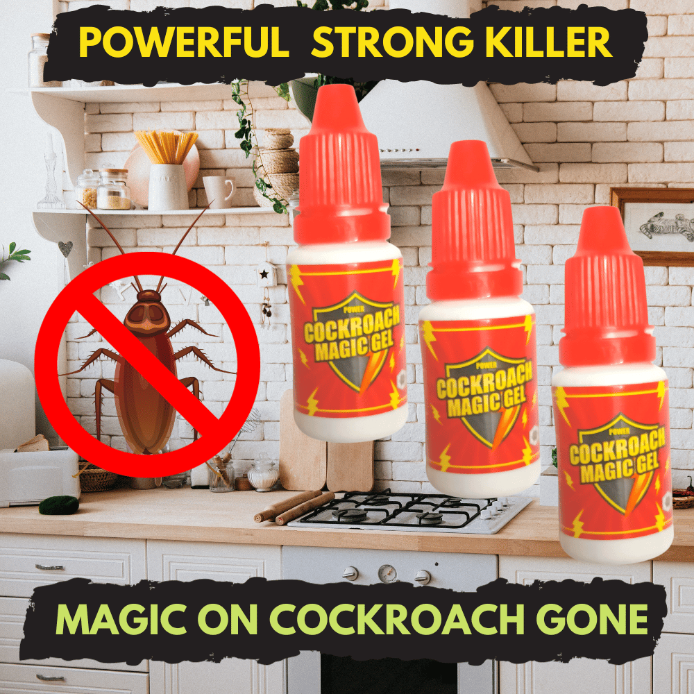 Powerfull Anti Roach Magic Gel | Remove Cockroaches From Your Home | 15MLx3