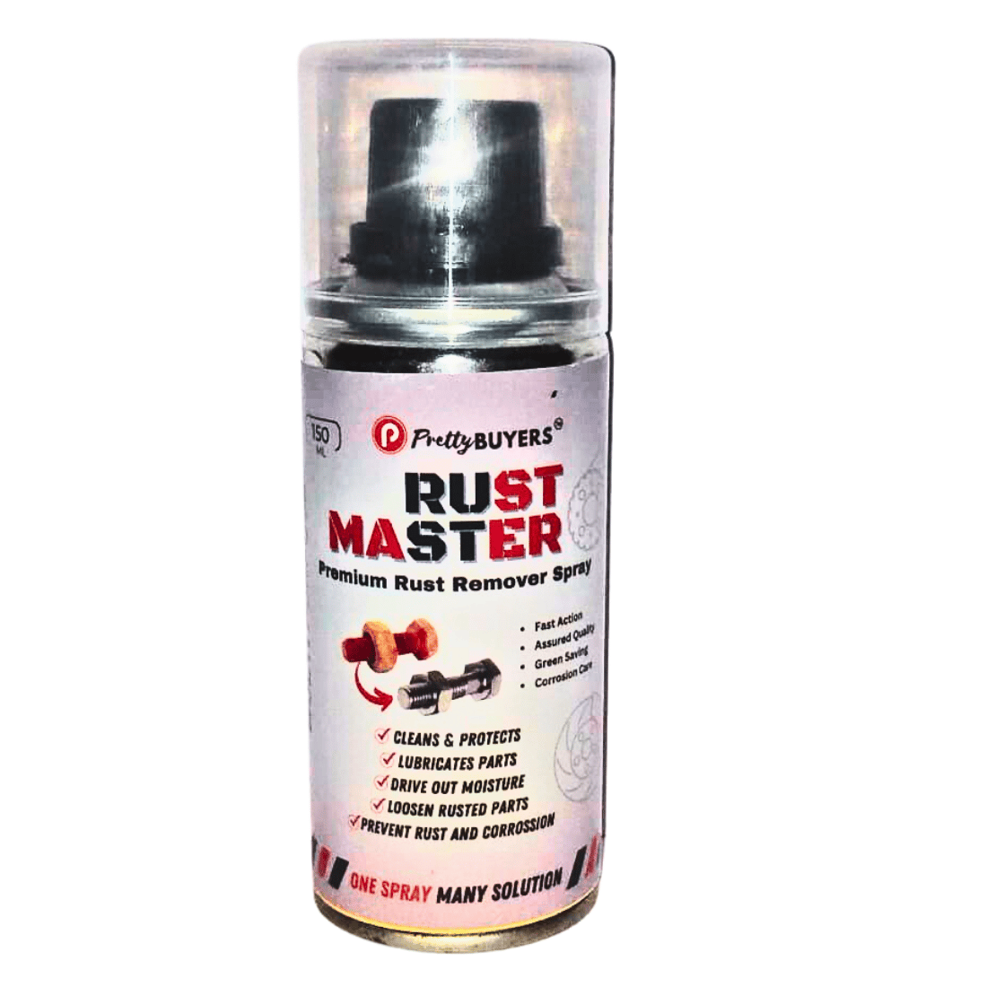 PrettyBUYERS RUST Master - Instant Rust Remover Spray (150 mlx1) | Removes Rust | Protects from Corrosion