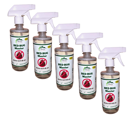 Powerfull Natural Organic Bedbug Killer Spray|Khatmal Marne Ki Dawai|Khatmal Maar 500MLx5