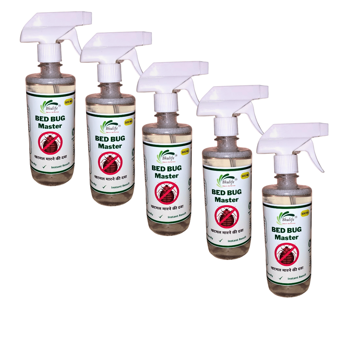 Powerfull Natural Organic Bedbug Killer Spray|Khatmal Marne Ki Dawai|Khatmal Maar 500MLx5