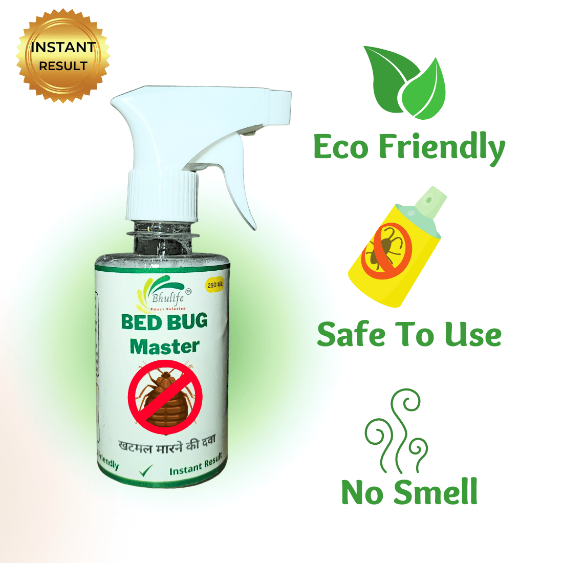 Bhulife Powerfull Natural Organic Bedbug Killer Spray|Khatmal Marne Ki Dawai|Khatmal Maar 250MLx4