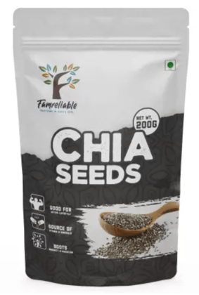 Famreliable Supercharge Your Day with 200g of Premium Chia Seeds, Boost Your Energy Chia Seeds  (200 g)