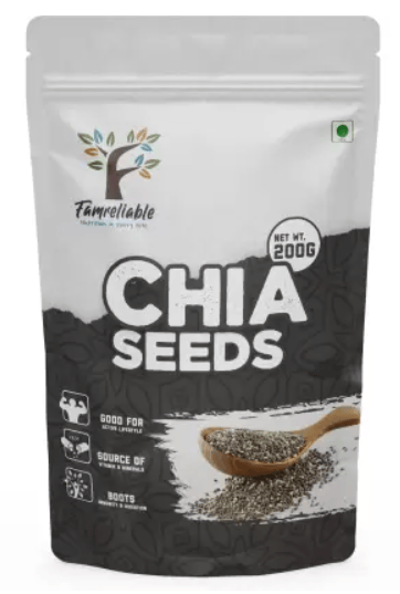 Famreliable Supercharge Your Day with 200g of Premium Chia Seeds, Boost Your Energy Chia Seeds  (200 g)