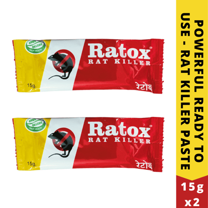 Rat Kill Paste | Ready to Use Rat Killer Gel for Home and Outdoors | Rodenticide Rat Poison Bait 15GX2