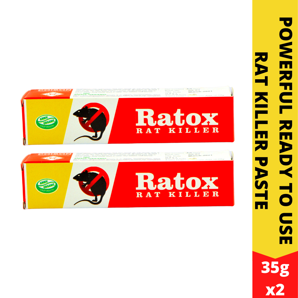 Rat Kill Gel | Ready to Use Rat Killer for Home and Outdoors | Rodenticide Rat Poison Bait 35Gx2