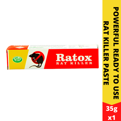 Rat Kill Gel | Ready to Use Rat Killer for Home and Outdoors | Rodenticide Rat Poison Bait 35Gx1