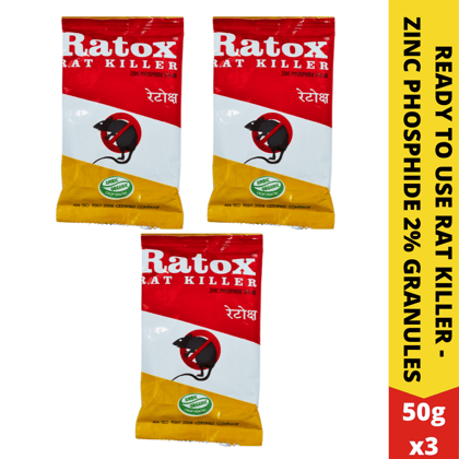Rat Control Granules | Bait for Rats and Rodents | Effective Rat Killer | Chuha Mar Pack Of 3