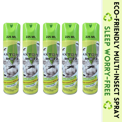 Shot Multi Insect Killer Spray | Eco-Friendly | Extra Power| Kills Mosquitoes Flies Cockroach Spider Ants Pack Of 5