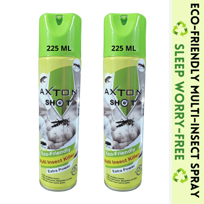 Shot Multi Insect Killer Spray | Eco-Friendly | Extra Power| Kills Mosquitoes Flies Cockroach Spider Ants Pack Of 2