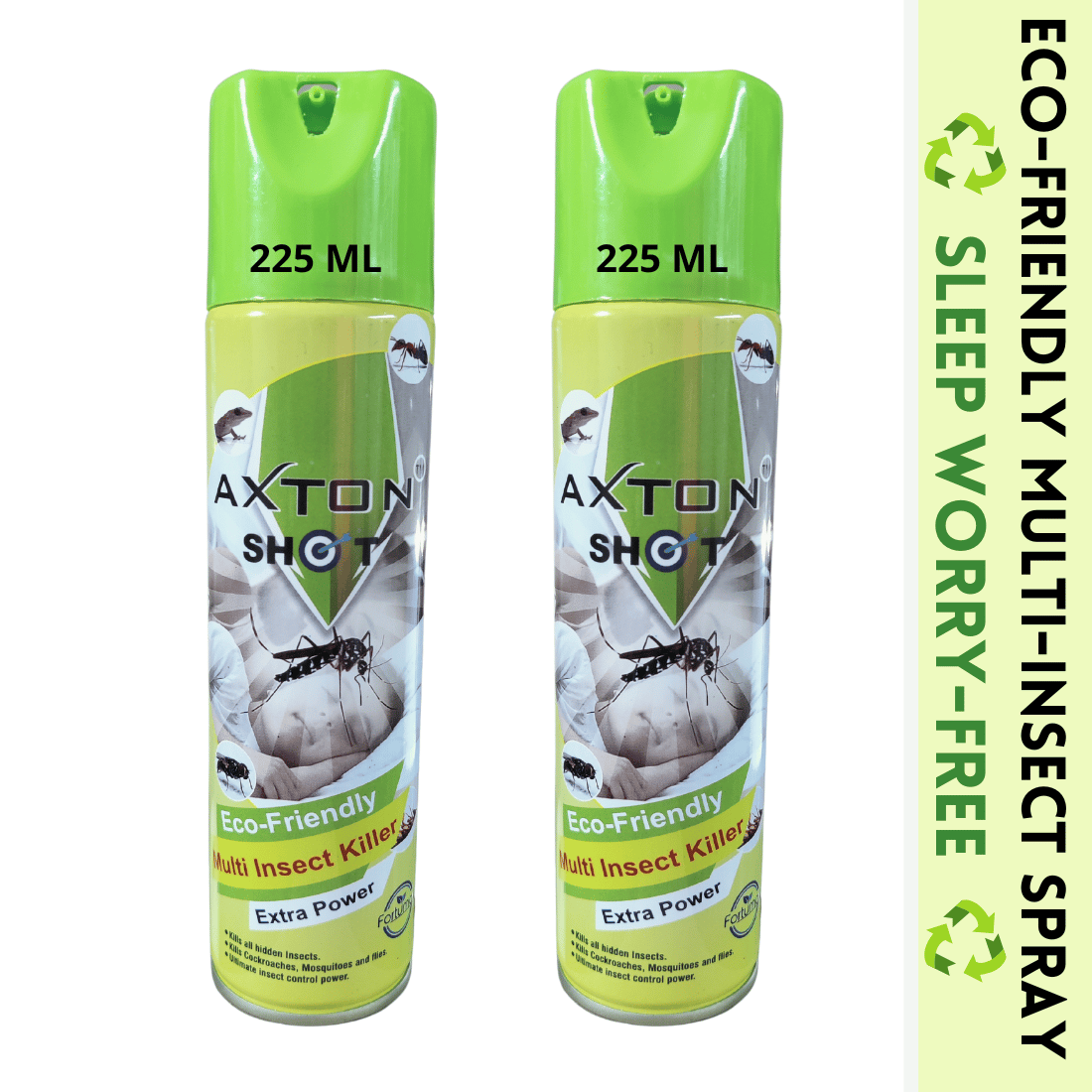 Shot Multi Insect Killer Spray | Eco-Friendly | Extra Power| Kills Mosquitoes Flies Cockroach Spider Ants Pack Of 2