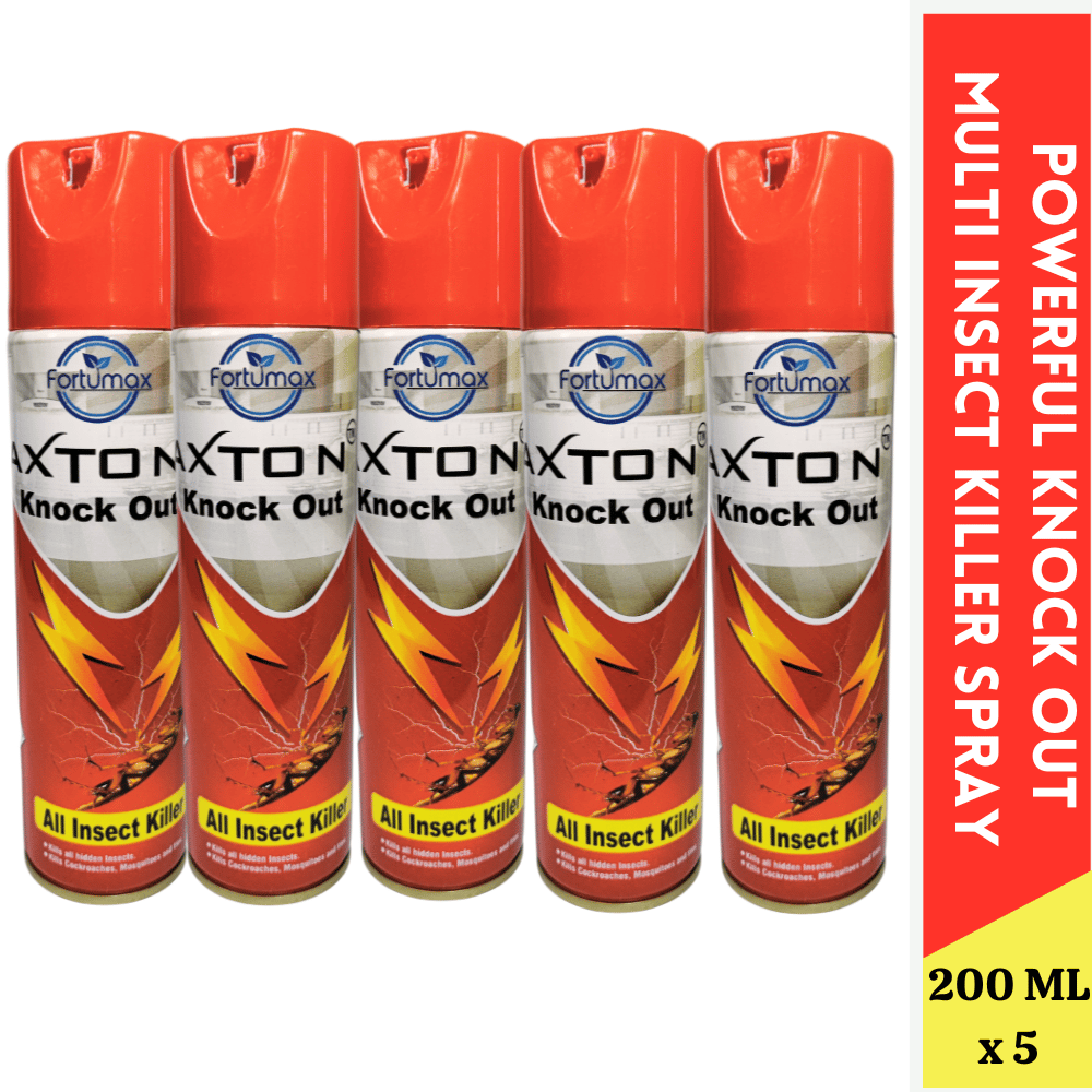 Knock Out Multi Insect Killer Spray | Kills Cockroaches Mosquitoes Spider Flies | Ready to use insecticide spray for household pest control Pack Of 5