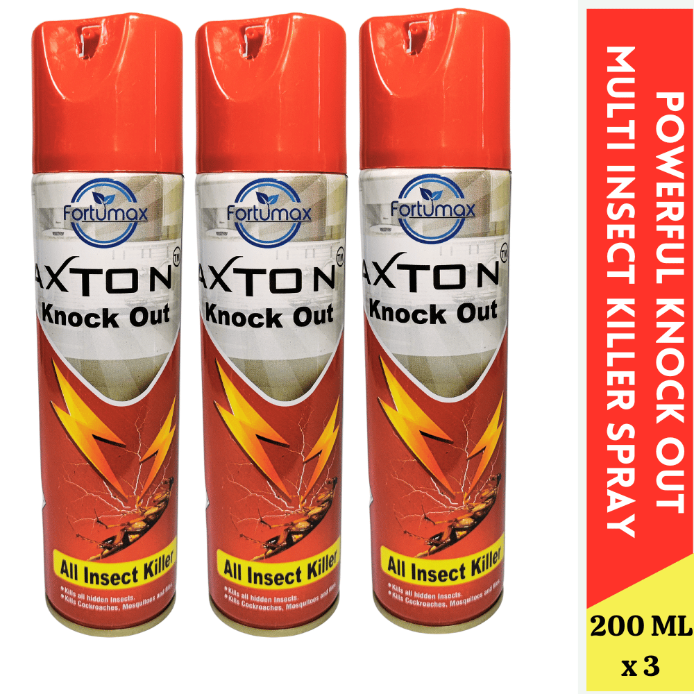 Knock Out Multi Insect Killer Spray | Kills Cockroaches Mosquitoes Spider Flies | Ready to use insecticide spray for household pest control Pack Of 3