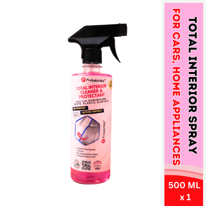 PrettyBUYERS Multipurpose Car Interior Cleaner Spray - 500 ML | All-Purpose Cleaner for Car | Cleans Seat, Roof, Doors, Interior Surface