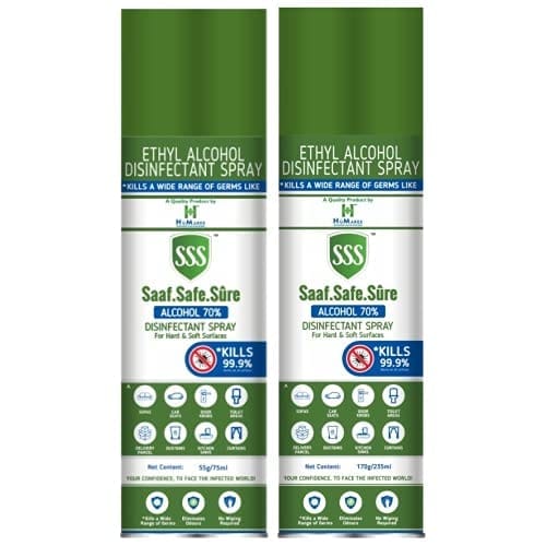 HuMaree SSS™ (Saaf.Safe.Sure) -Suface Disinfectant Spray (235ml+75ml)