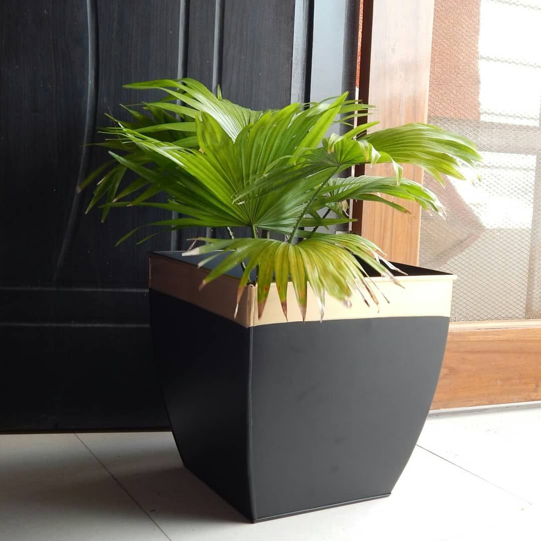 Midland 12” Black Tapered Planter