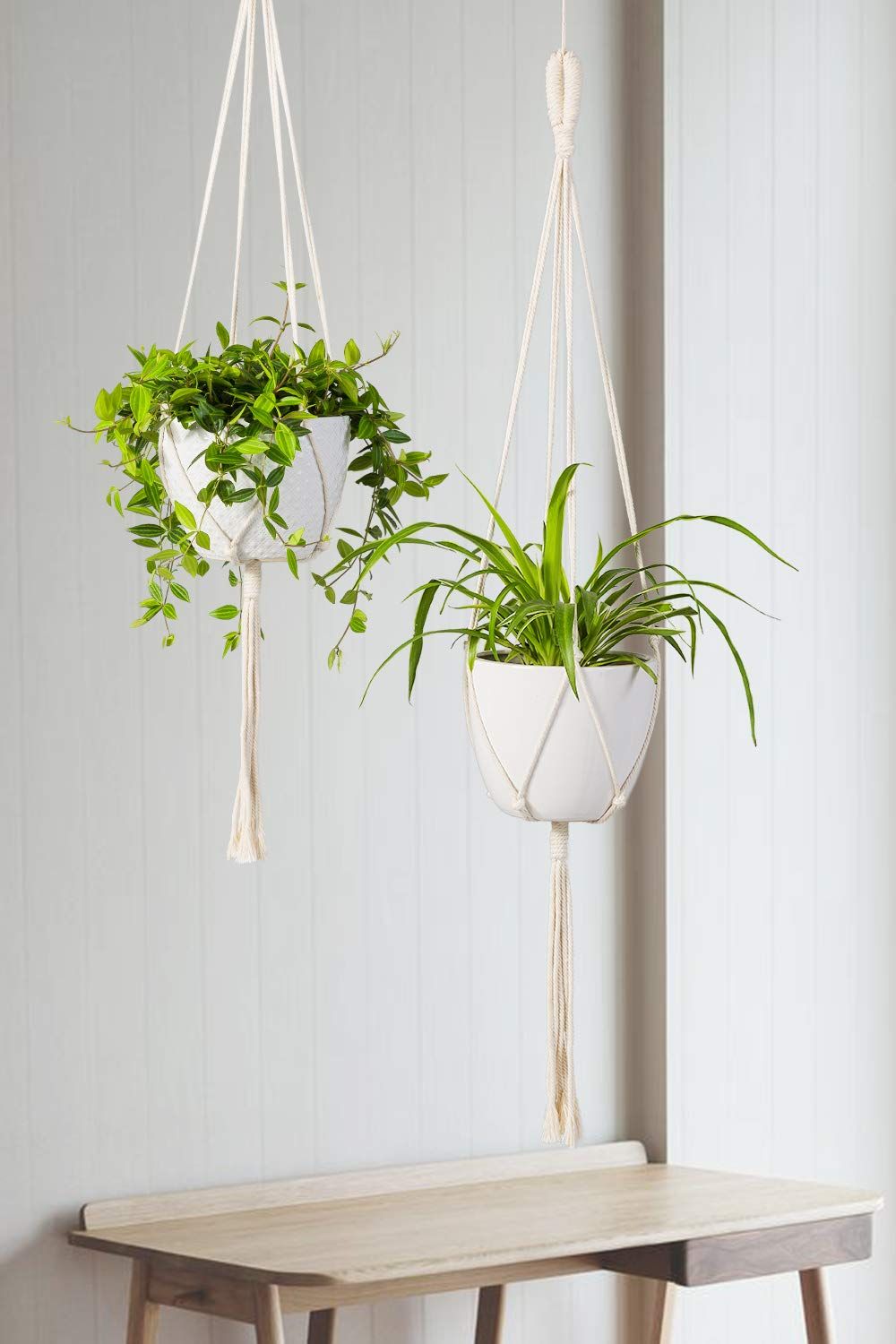 Minimalist Macrame Plant Hanger (Set of 2)