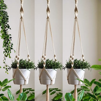 Minimalist Macrame Plant Hanger (Set of 3)