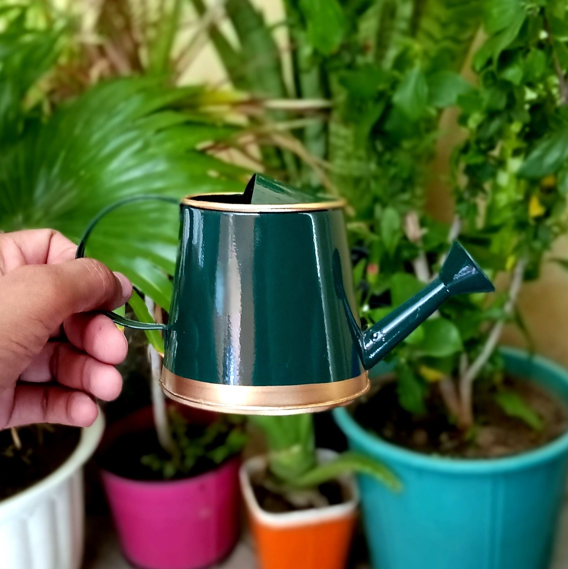 Green Watering Can for Kids 250 ml