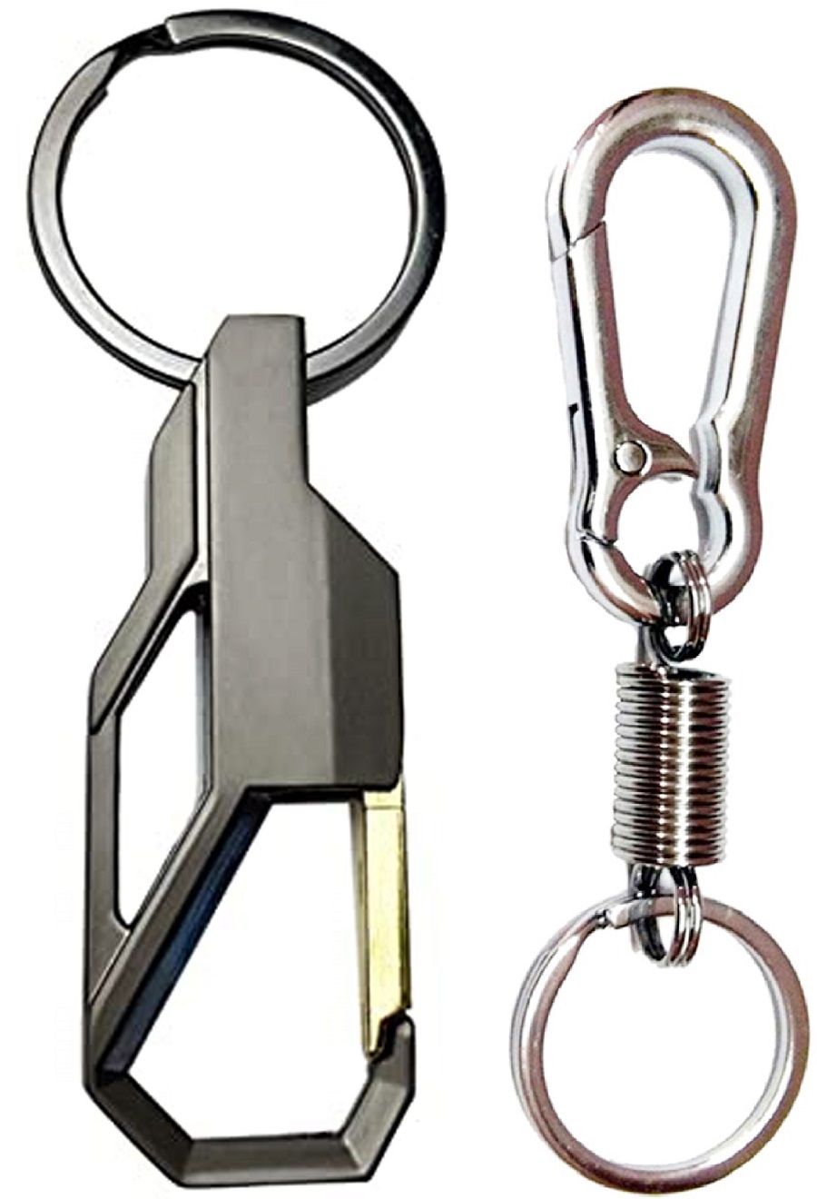 KD COLLECTIONS Combo of Metal Hook Keychain for Bike & Cars – Multicolor – Pack of 2 Keychains