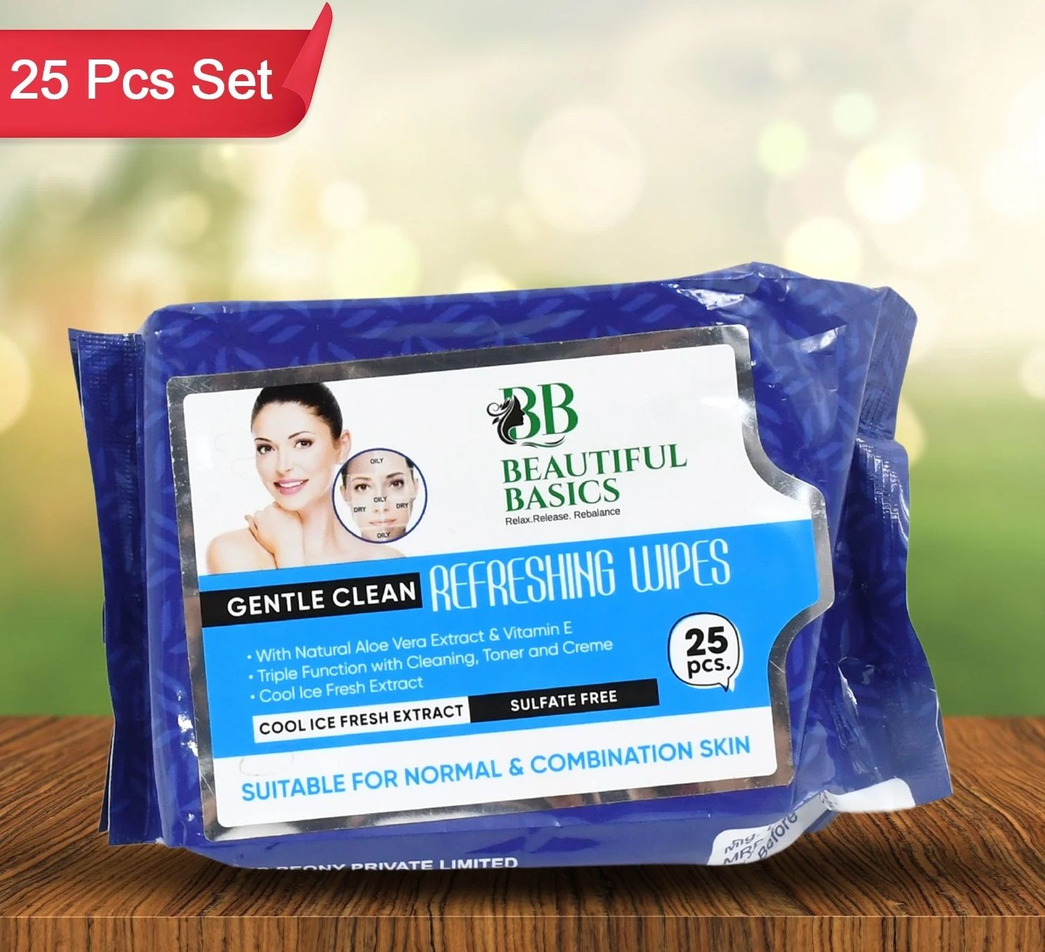 URBAN CREW  REFRESHING WET WIPES FOR FACE | FACIAL CLEANSING | REFRESHING & SKIN HYDRATION| SOOTHING FOR SKIN | PH BALANCE & ALCOHOL FREE | NOURISHING WITH FRUIT EXTRACT | 75 WIPES (3 SETS EACH CONTAIN 25 PCS)