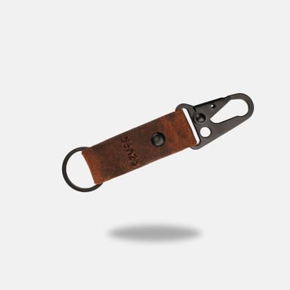 CruiserClip Leather Key Chain - Brown