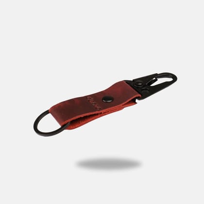 CruiserClip Leather Key Chain - Red