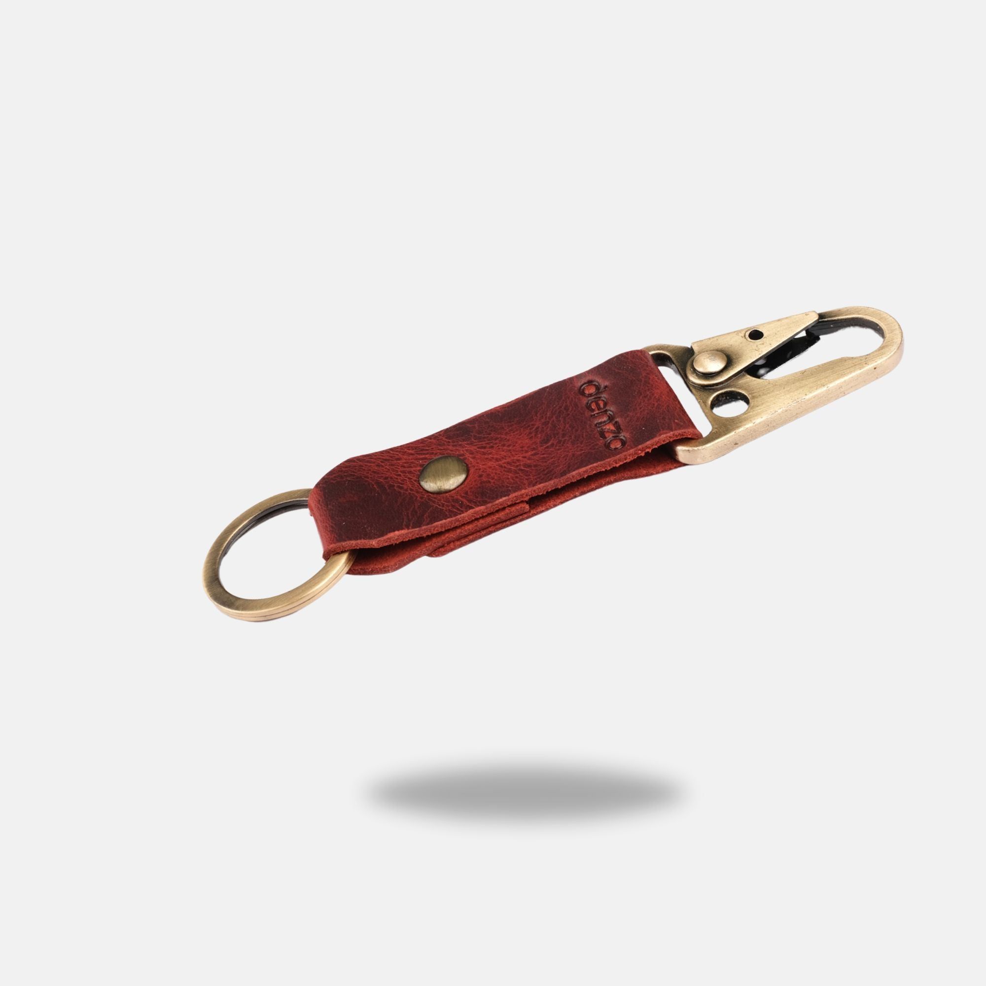 BikeBolt Leather Key Chain - Red