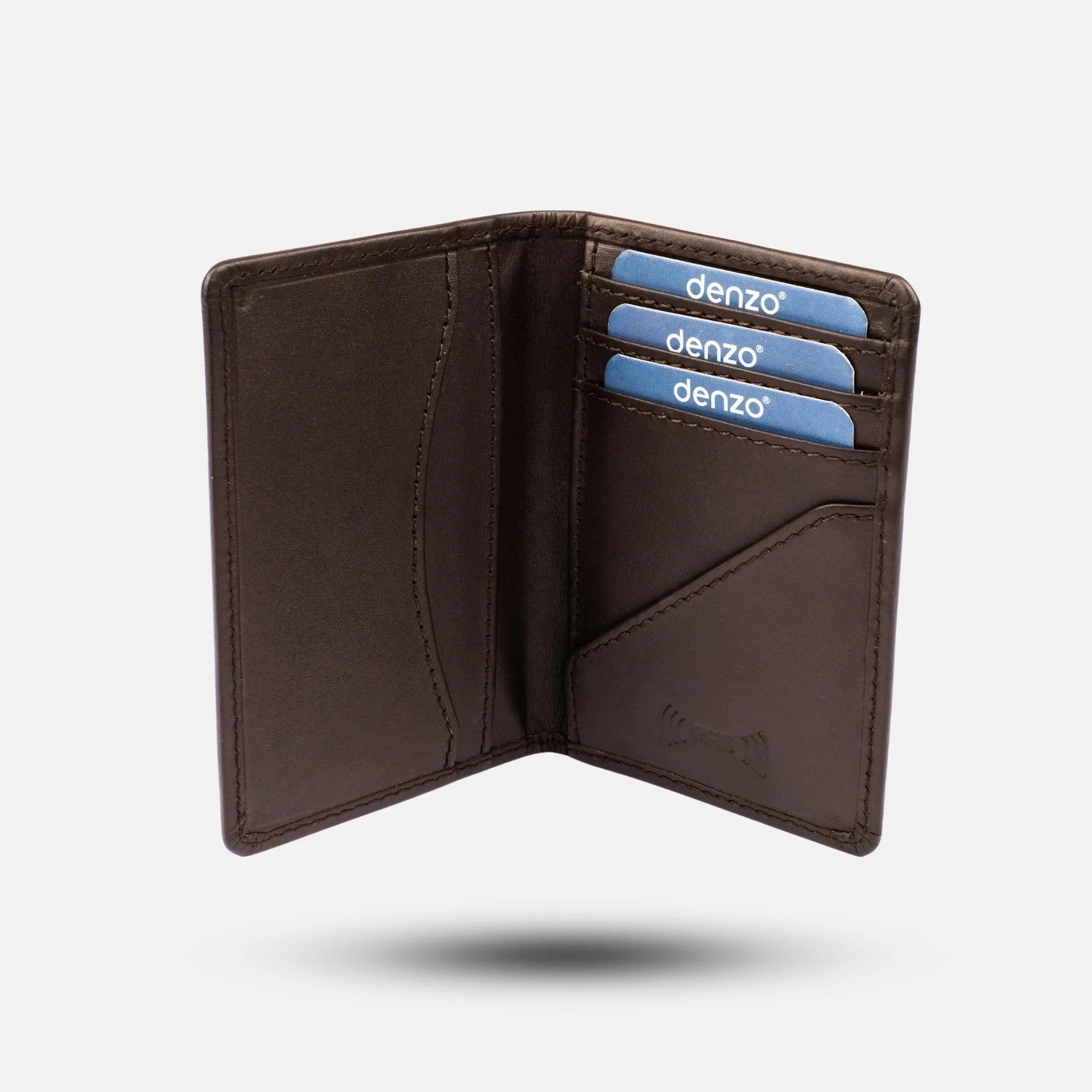 Royal Craft Leather Card Holder Chocolate Brown