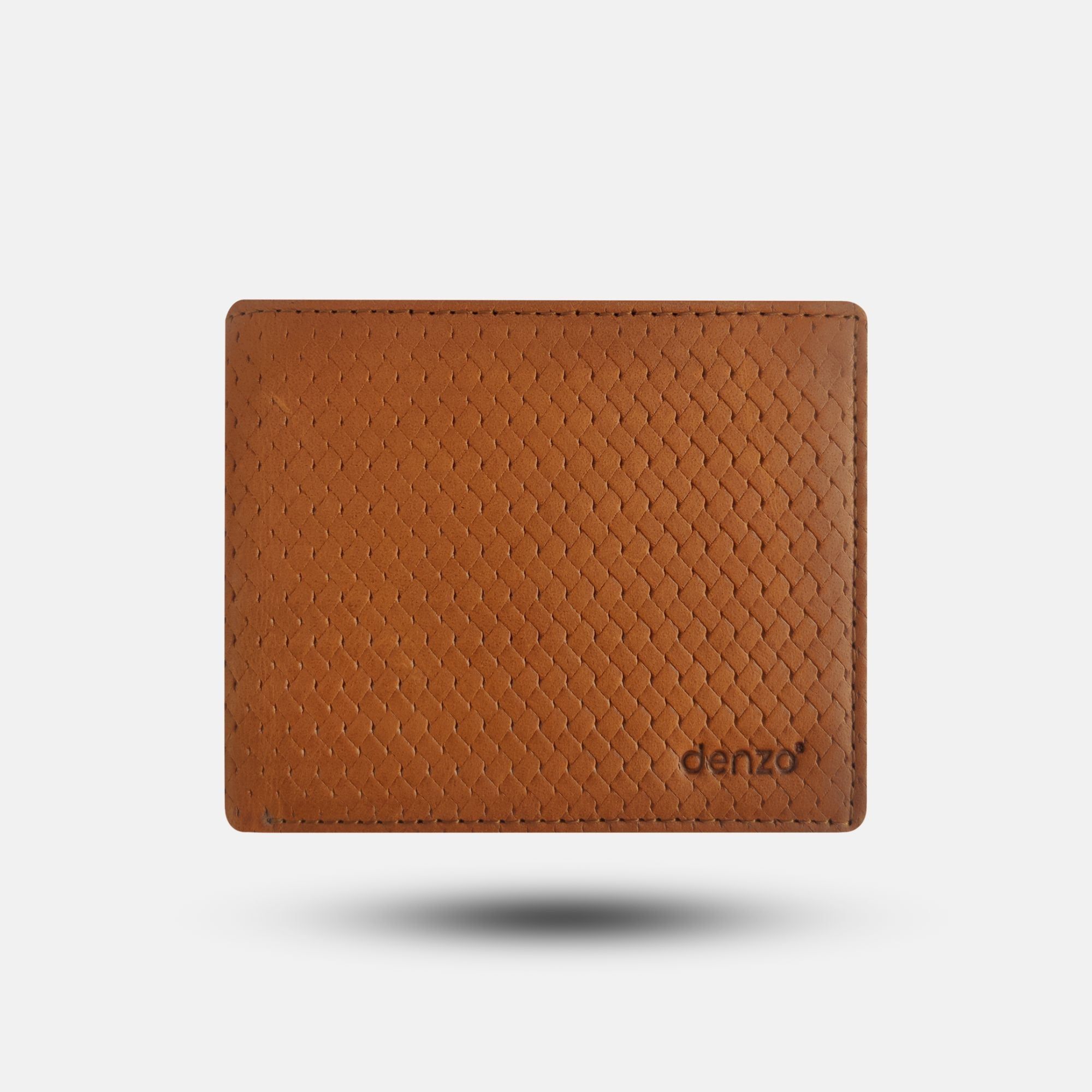 Fashion ClassicFold Meshed Tan Wallet - Stylish & Durable Leather Wallets I Denzo