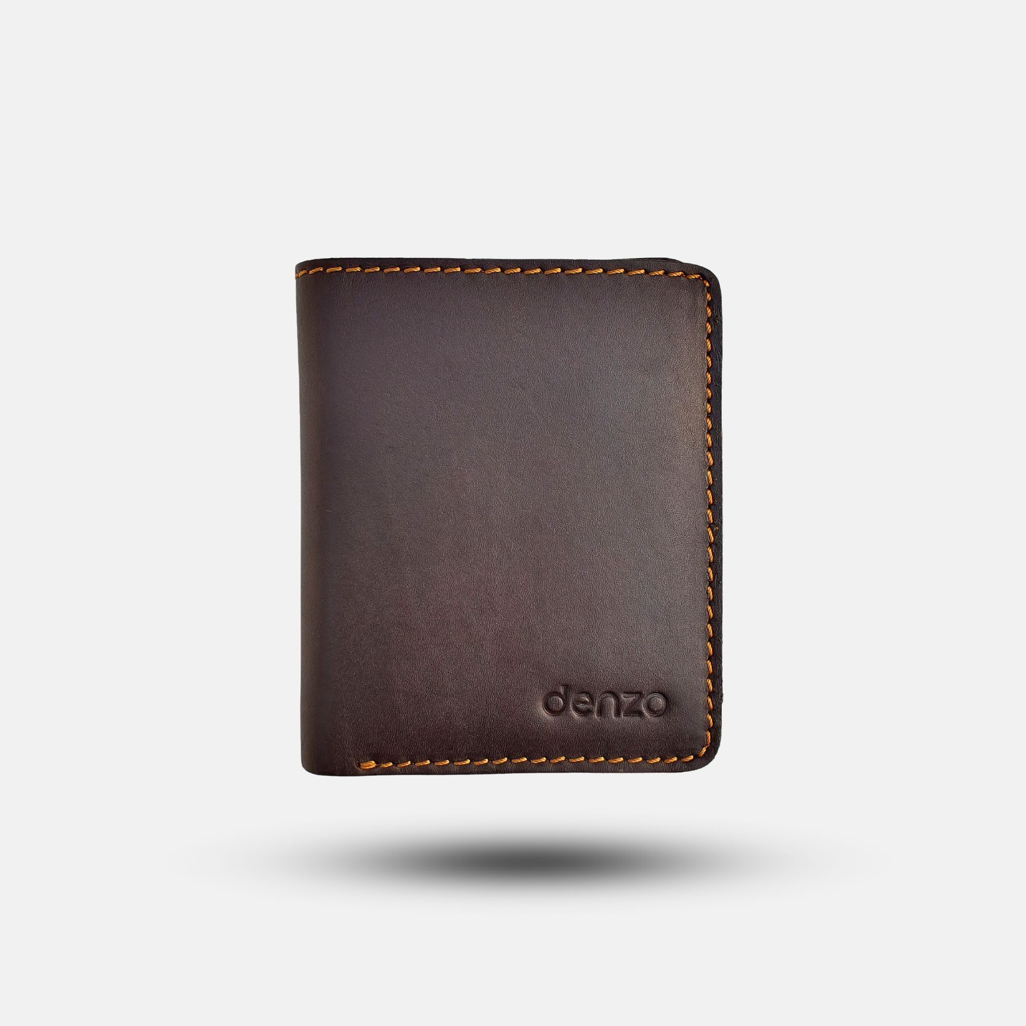 Coffee Brown Bi-Fold Leather Wallet