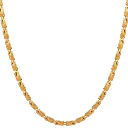 Lovemi Movements Golden Chain For Men Boys Exclusive Gold Plated Golden Thin Neck Chain