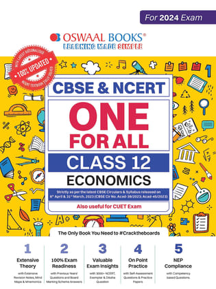 Oswaal One for All Class 12 Economics Hardcover Book for CBSE Board Exam 2024 [Hardcover] Oswaal Editorial Board