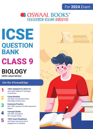 Oswaal ICSE Question Bank Class 9 Biology Hardcover Book (2024 Exam) [Hardcover] Oswaal Editorial Board