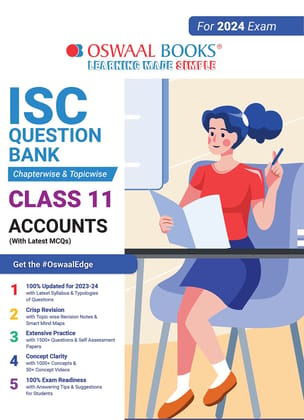 Oswaal ISC Question Bank Class 11 Accounts Hardcover Book (For 2023-24 Exam) [Hardcover] Oswaal Editorial Board