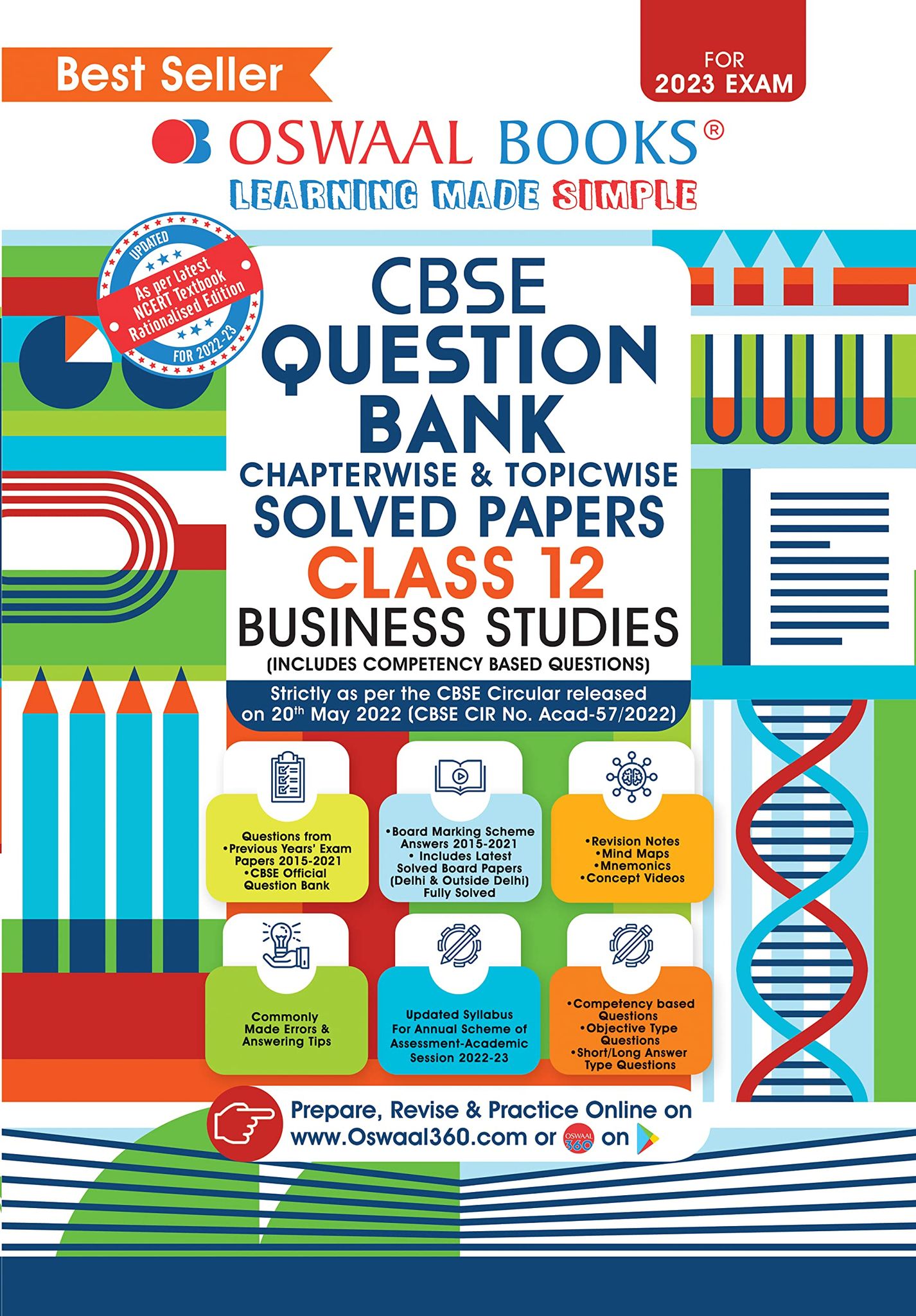 Oswaal CBSE Chapterwise & Topicwise Question Bank Class 12 Business Studies Book (For 2022-23 Exam) [Paperback] Oswaal Editorial Board