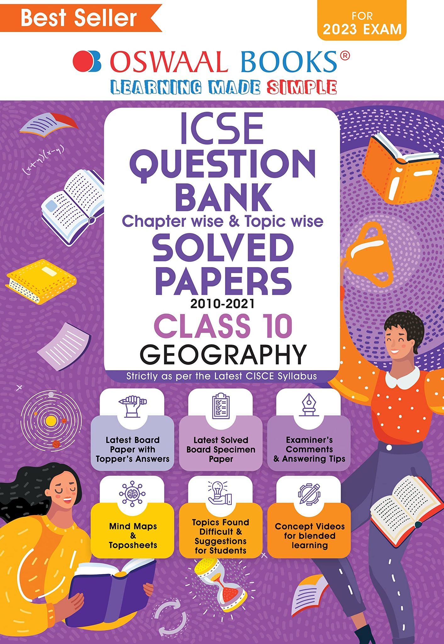 Oswaal ICSE Question Bank Class 10 Geography Hardbound Book (For 2023 Exam) Oswaal Editorial Board