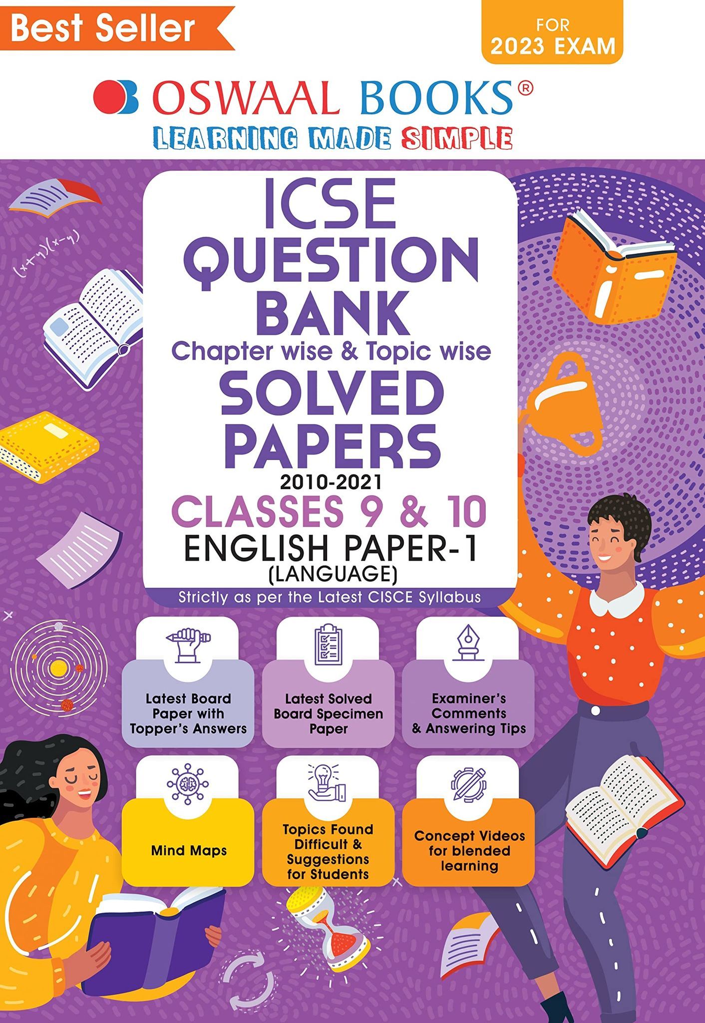 Oswaal ICSE Question Bank Class 10 English Paper-1 Language Hardbound Book (For 2023 Exam) Oswaal Editorial Board