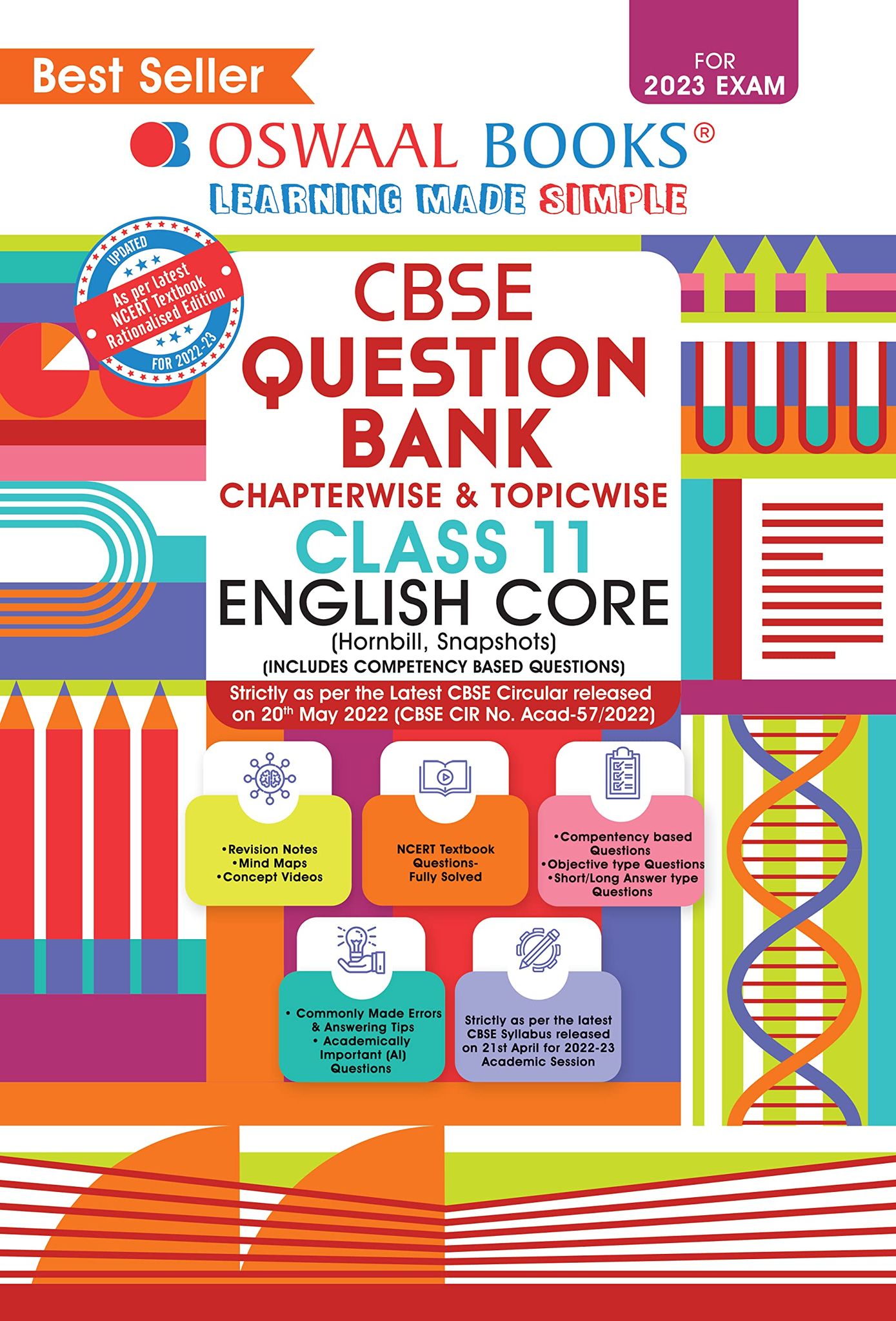 Oswaal CBSE Chapterwise & Topicwise Question Bank Class 11 English Core Book (For 2022-23 Exam) [Paperback] Oswaal Editorial Board