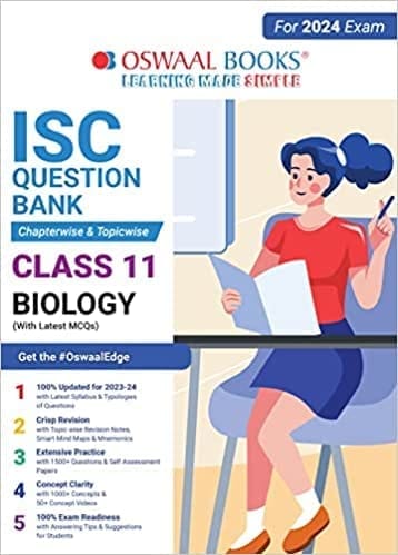 Oswaal ISC Question Bank Class 11 Biology Hardcover Book (For 2023-24 Exam) [Hardcover] Oswaal Editorial Board