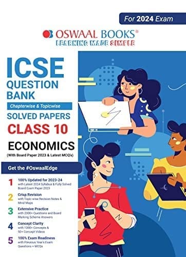 Oswaal ICSE Question Bank Class 10 Economics Hardcover Book (For 2024 Board Exams) [Hardcover] Oswaal Editorial Board