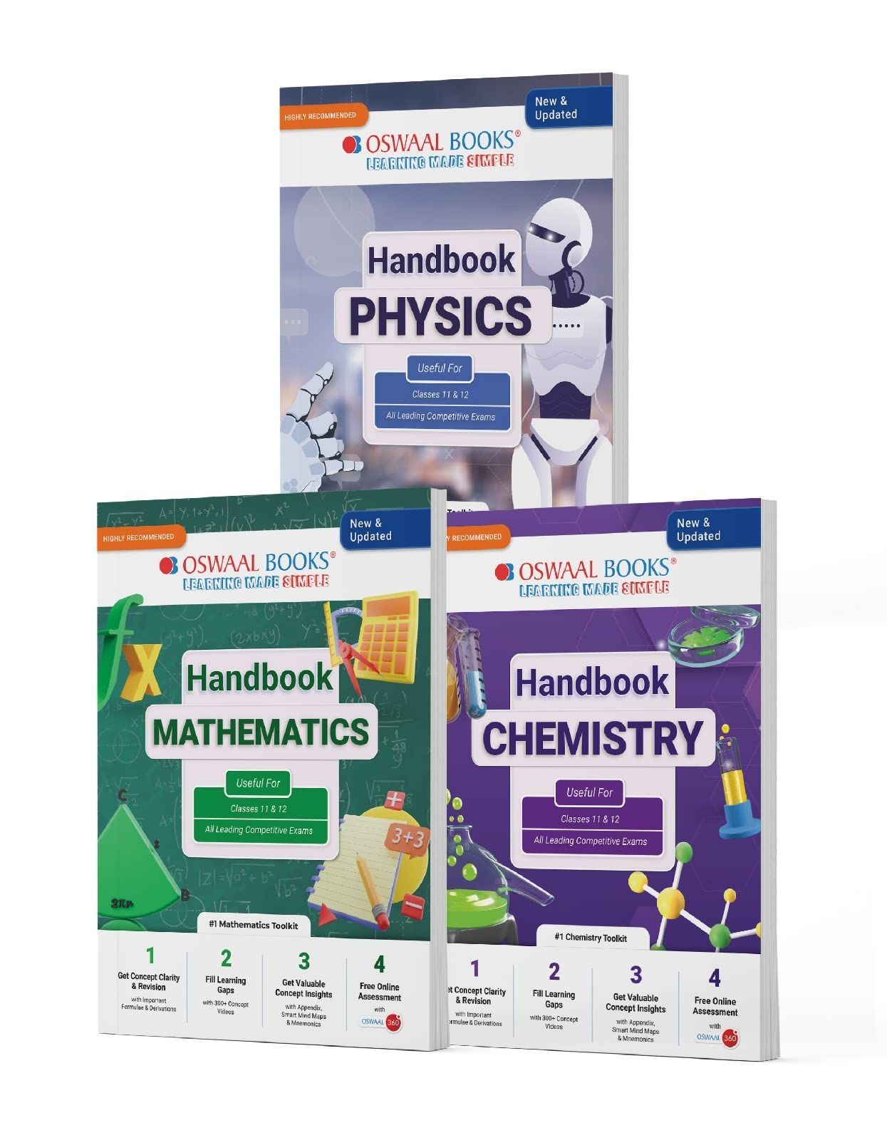 Oswaal Handbook of Class 11 & 12 (Set of 3 Books) Physics, Chemistry, Mathematics Books | Must Have for JEE Main | All Engineering Exams 2023 [Product Bundle] Oswaal Editorial Board