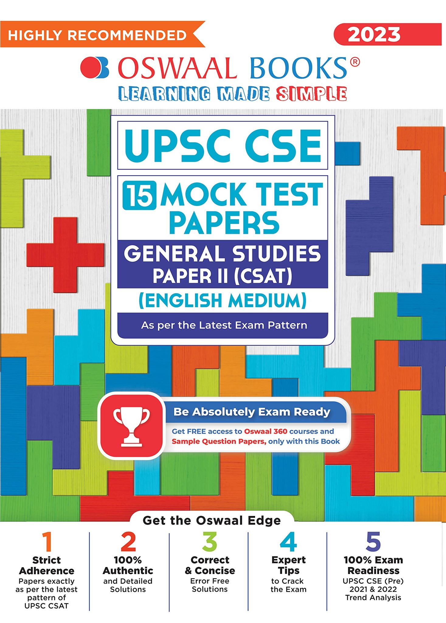 Oswaal UPSC CSE 15 Mock Test Papers General Studies Paper-II (CSAT) (English Medium) (For 2023 Exam) Oswaal Editorial Board