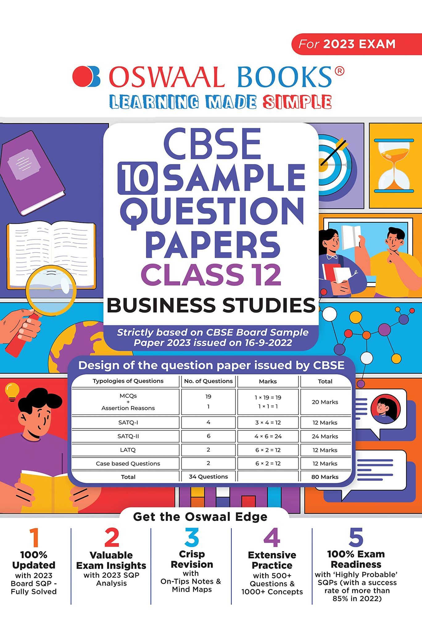 Oswaal CBSE Sample Question Papers Class 12 Business Studies for 2023 Board Exam (based on CBSE Sample Paper released on 16th September) [Paperback] Oswaal Editorial Board