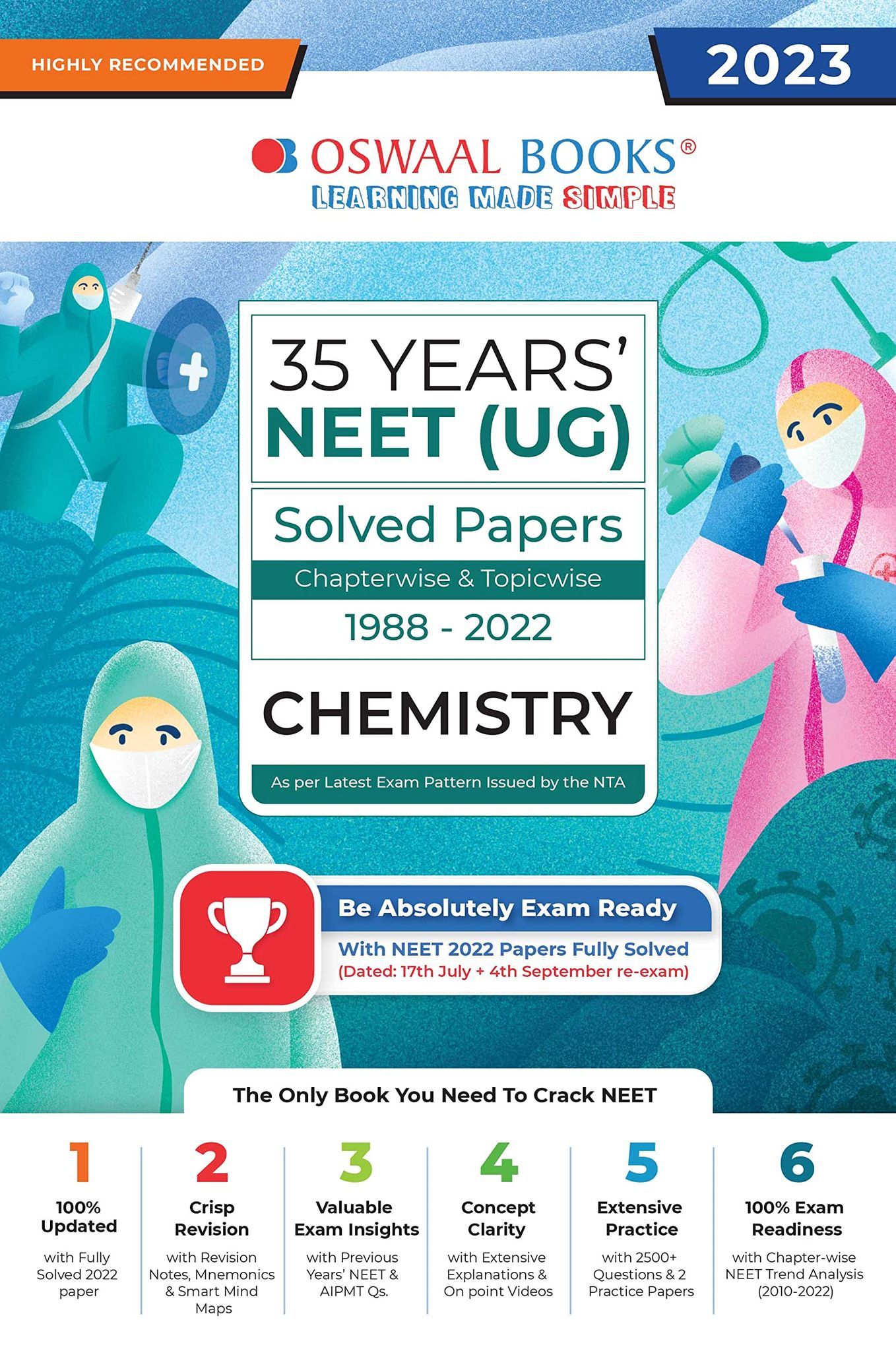 Oswaal 35 Years' NEET UG Solved Papers Chapterwise & Topicwise Chemistry 1988-2022 (For 2023 Exam) Oswaal Editorial Board