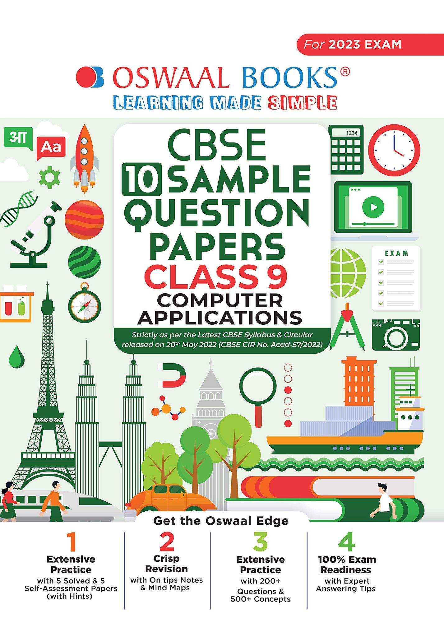 Oswaal CBSE Sample Question Papers Class 9 Computer Application Book (For 2023 Exam) [Paperback] Oswaal Editorial Board