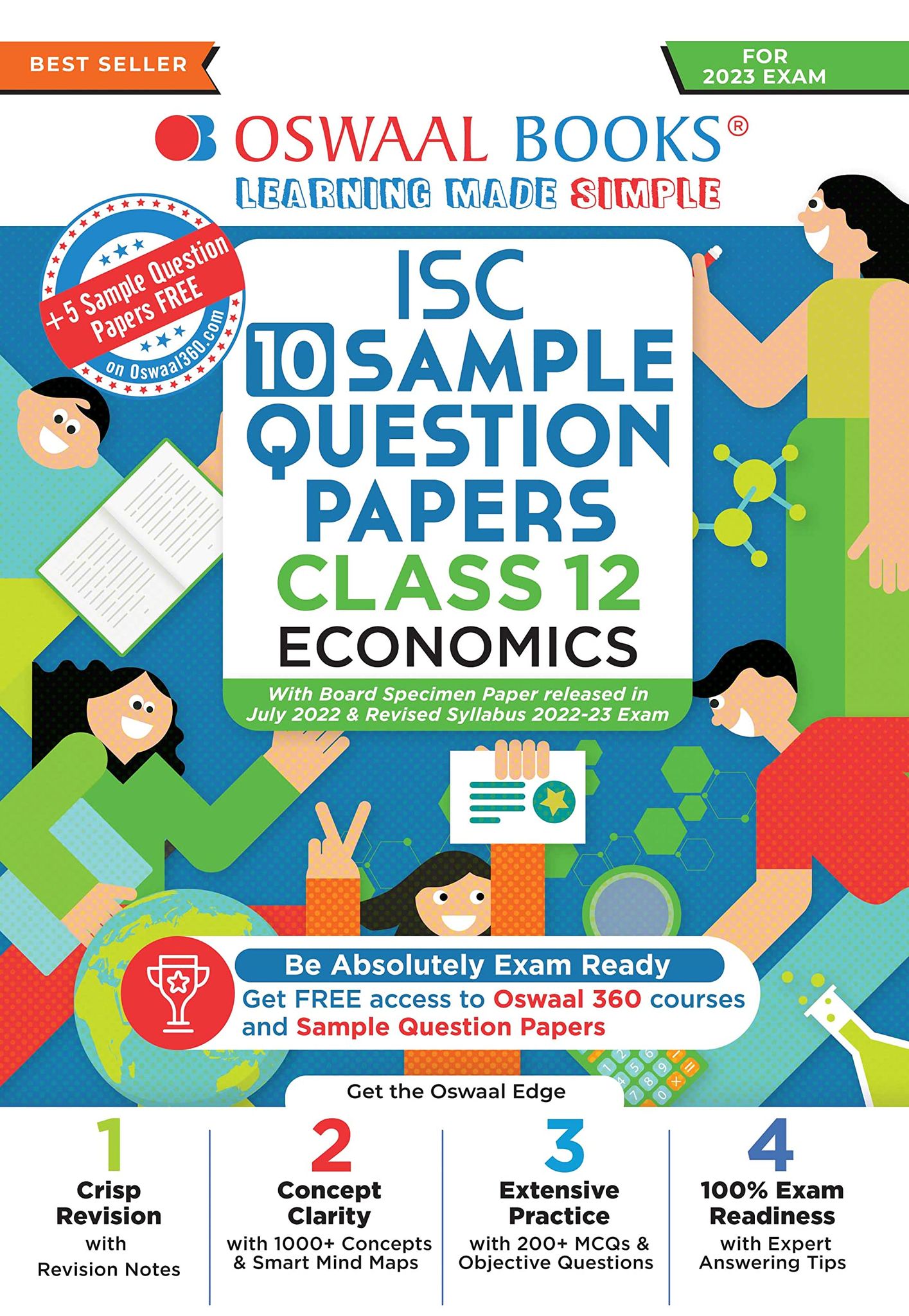 Oswaal ISC Sample Question Papers Class 12 Economics Hardcover for 2023 Board Exam (based on the latest CISCE/ICSE Specimen Paper) [Hardcover] Oswaal Editorial Board