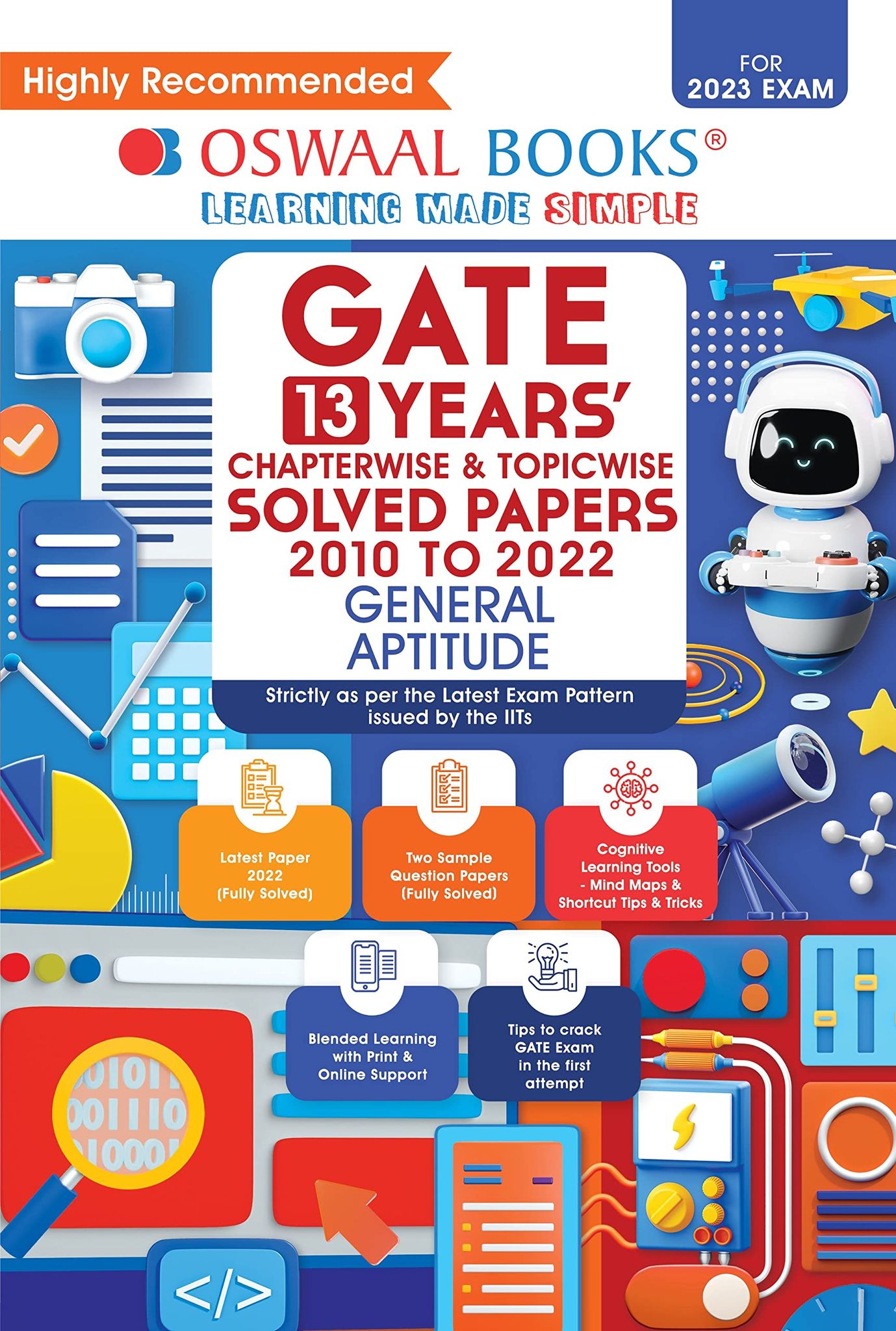 Oswaal GATE 13 Years' Solved Papers Chapterwise & Topicwise 2010-2022 (For 2023 Exam) General Aptitude Hardboud Book [Hardcover] Oswaal Editorial Board