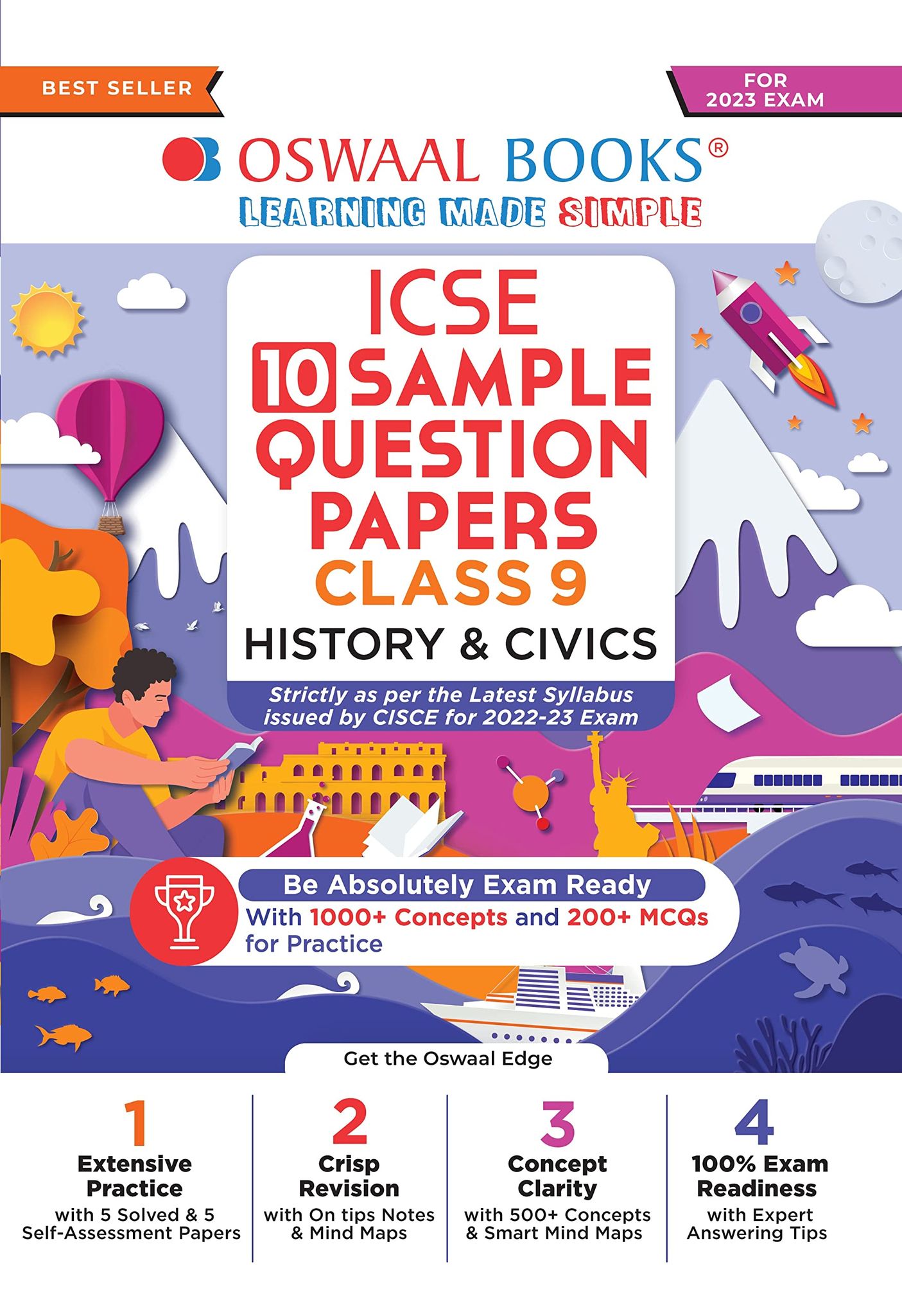 Oswaal ICSE Sample Question Papers Class 9 History & Civics Hardcover (For 2023 Exam) Oswaal Editorial Board