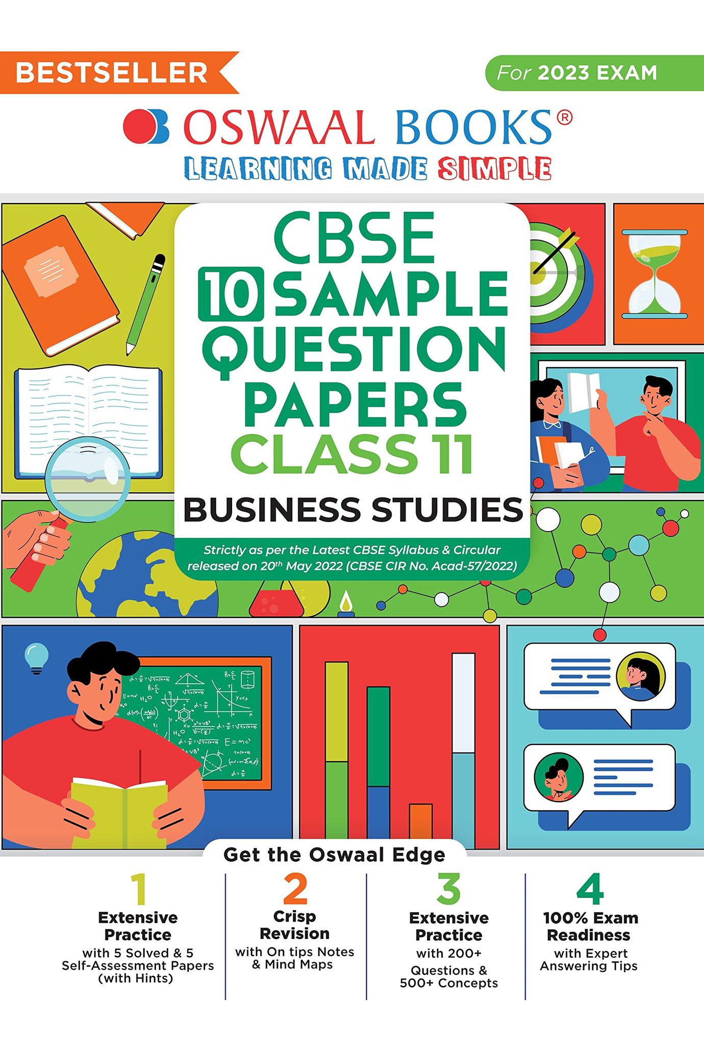 Oswaal CBSE Sample Question Papers Class 11 Business Studies Hardcover (For 2023 Exam) [Hardcover] Oswaal Editorial Board