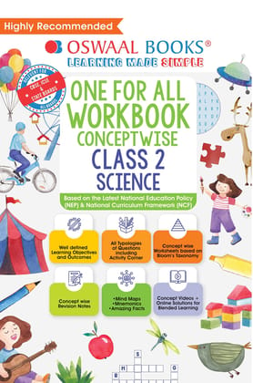 Oswaal One For All Workbook, Class-2, Science Hardbound book (For Latest Exam) Oswaal Editorial Board